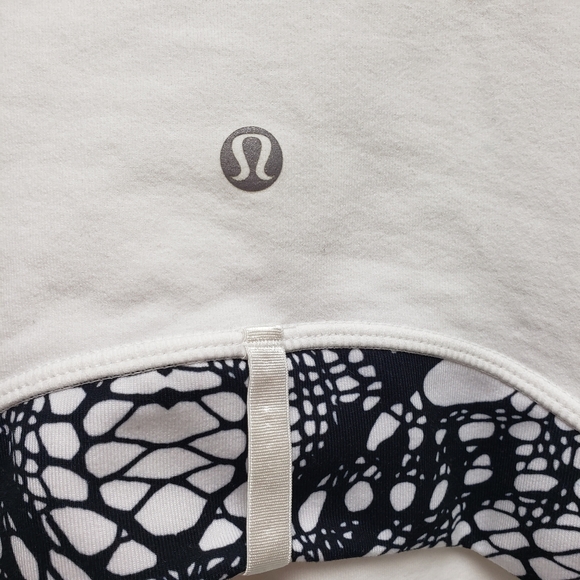 Lululemon Define Jacket Brushed White / White Black Glacier Lace Size 12 - Picture 7 of 16